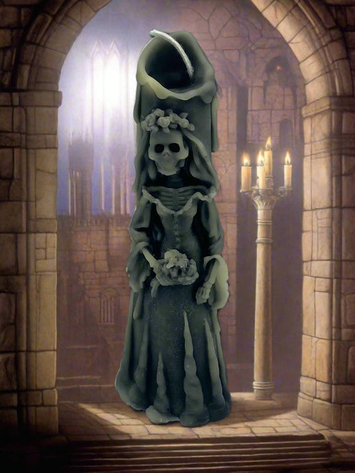 Corpse Bride Inspired Beeswax Candle