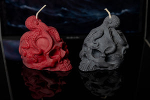 Octopus Skull Candles