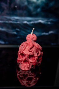 Octopus Skull Candles