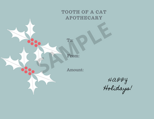 Tooth of a Cat Apothecary Gift Cards